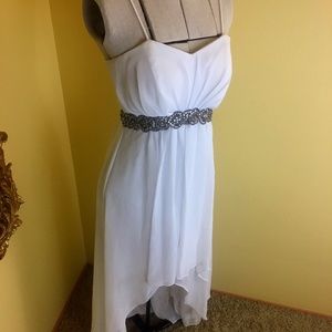 Fiesta Fashion 9095 White High Low Dress 👗